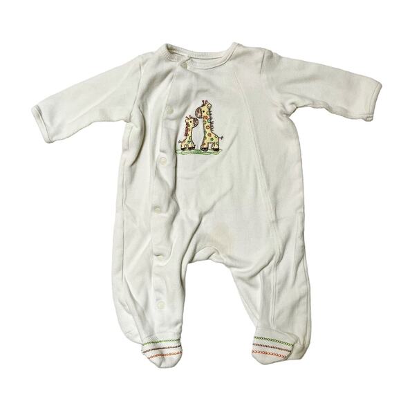 Little Me Giraffe Sleeper PJs Size 3m - Picture 1 of 7
